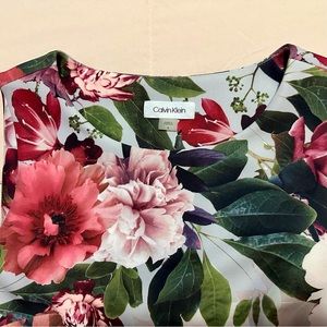 Calvin Klein Floral Sleeveless Dress